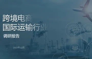 跨境电商国际运输行业调研报告