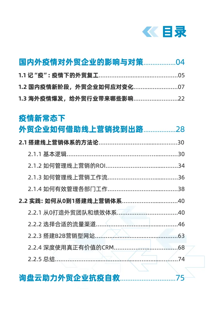 询盘云2020疫情新常态下中国出海营销白皮书_大数跨境