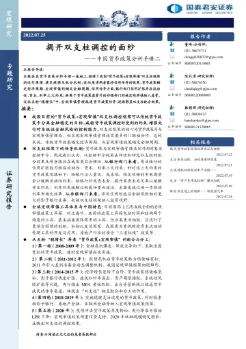 中国货币政策分析手册二:揭开双支柱调控的面纱-20220725-国泰君安-36页