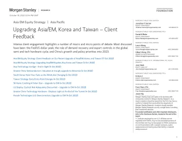 Morgan Stanley-Asia EM Equity Strategy Upgrading AsiaEM, Korea and Taiwan...-98793755