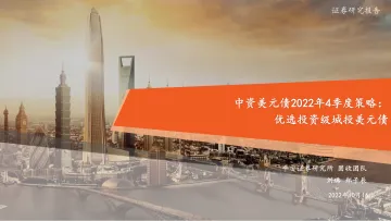 中资美元债2022年4季度策略:优选投资级城投美元债-20221016-平安证券-28页