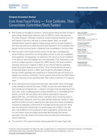 European Economics Analyst_ Euro Area Fiscal Policy — First Calibrate, Then Consolidate (Schnittker_Stott_Taddei)(1)