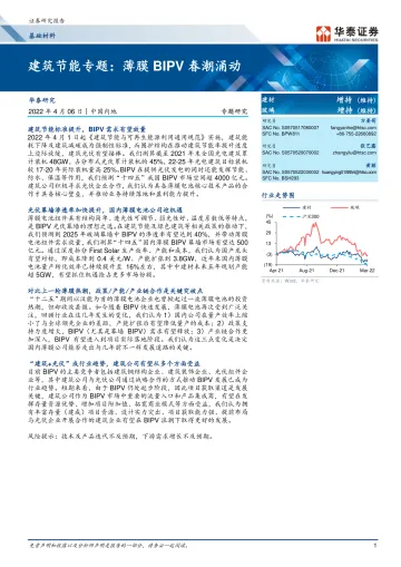 基础材料行业建筑节能专题:薄膜BIPV春潮涌动-20220406-华泰证券-25页