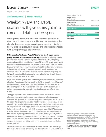 Semiconductors-Weekly NVDA and MRVL
