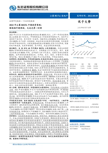 房地产行业2022年公募REITs中期投资策略:绿杨烟外晓寒轻,无边光景一时新-20220809-东北证券-46页