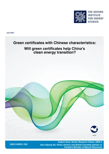 具有中国特色的绿证:绿证将帮助中国清洁能源转型么? -英-24页