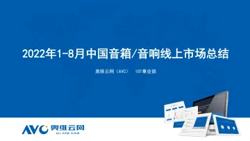 【家电报告】2022年1-8月中国音箱音响市场总结报告-25页