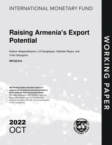 IMF-提高亚美尼亚的出口潜力(英)-2022.10-34页