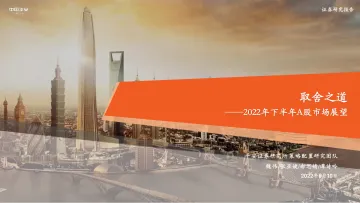 2022年下半年A股市场展望:取舍之道-20220610-平安证券-46页