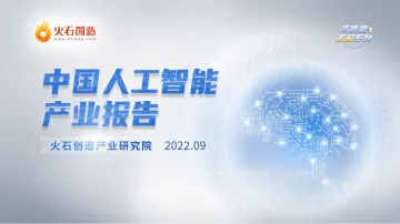 2022年中国人工智能产业报告-火石创造-2022.9-47页