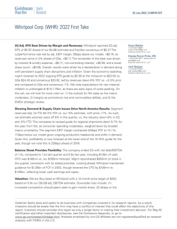 Whirlpool Corp. (WHR)_ 2Q22 First Take(1)