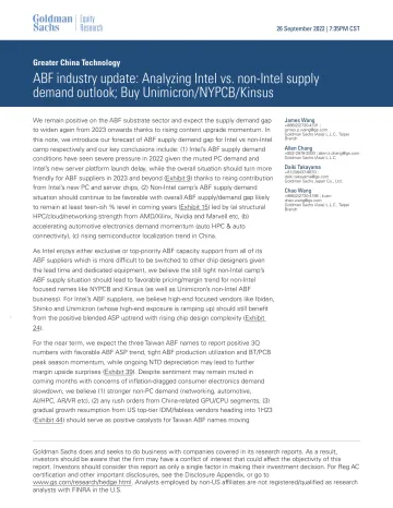 Greater China Technology_ ABF industry update_ Analyzing Intel vs. non-Intel supply demand outlook; Buy Unimicron_NYPCB_Kinsus(1)