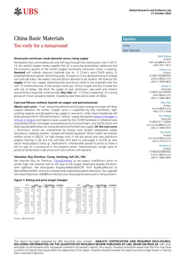 UBS Equities-China Basic Materials _Too early for a turnaround_ Wang-98829894