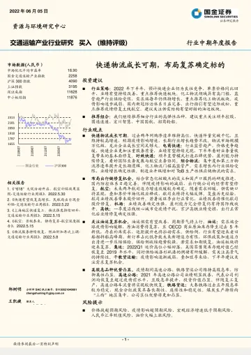 交通运输产业行业中期年度报告:快递物流成长可期,布局复苏确定标的-20220605-国金证券-47页