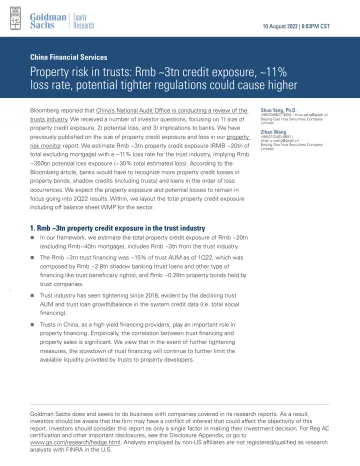 China Financial Services_ Property risk in trusts_ Rmb _3tn credit exposure, _11% loss rate, potential tighter regulations co...(1)
