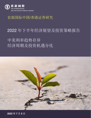 2022年下半年经济展望及投资策略报告:中美利率趋势存异+经济周期及投资机遇分化-44页