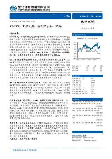 SWIFT:天下大势,分久必合合久必分-东北证券-2022.3.8-29页