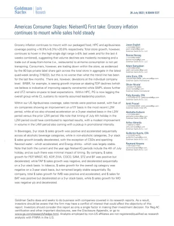 Americas Consumer Staples_ NielsenIQ First take_ Grocery inflation continues to mount while sales hold steady(1)
