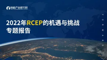 2022年RCEP的机遇与挑战专题报告-前瞻产业研究院-2022-66页