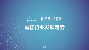 2022钟薛高品牌调研及雪糕行业发展趋势-56页