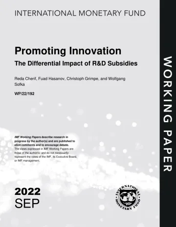 IMF-促进创新:研发补贴的差异影响(英)-2022.9-41页