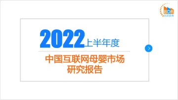 2022上半年度中国互联网母婴市场研究报告-比达咨询-33页-WN9