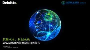 德勤+2022成都高科技高成长项目报告-31页