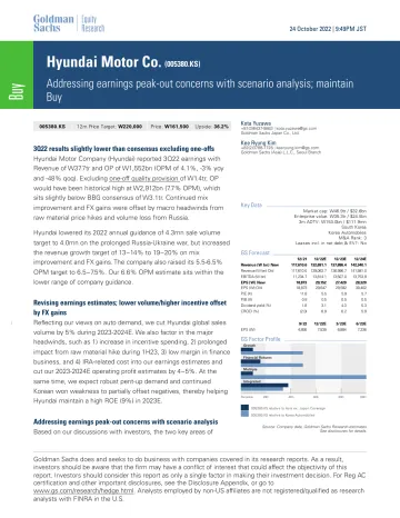 Hyundai Motor Co. (005380.KS)_ Addressing earnings peak-out concerns with scenario analysis; maintain Buy(1)