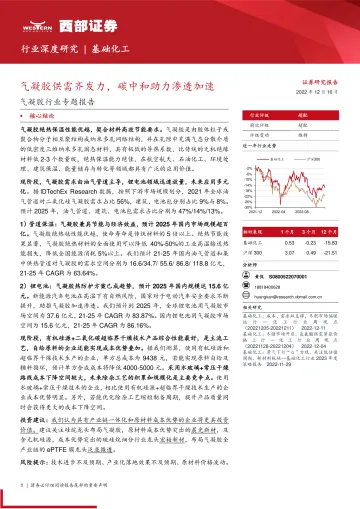气凝胶行业专题报告:气凝胶供需齐发力,碳中和助力渗透加速-20221216-西部证券-19页