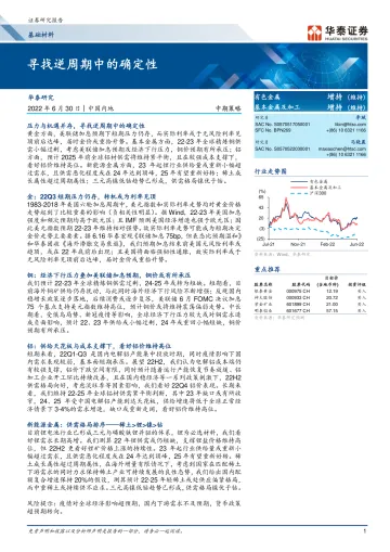 基础材料行业中期策略:寻找逆周期中的确定性-20220630-华泰证券-29页