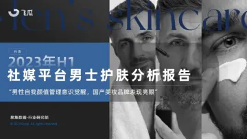 2023年H1社媒平台男士护肤分析报告-飞瓜-38页