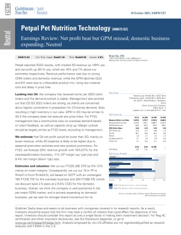 Petpal Pet Nutrition Technology (300673.SZ)_ Earnings Review_ Net profit beat but GPM missed; domestic business expanding; Ne...(1)
