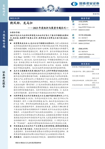 2023年度锐析与展望专题系列一:朔风劲,龙马归-20221129-国泰君安-23页