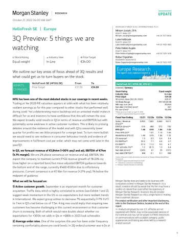 2022-10-21-HFGG.DE-Morgan Stanley-HelloFresh SE 3Q Preview 5 things we are watching-98824148