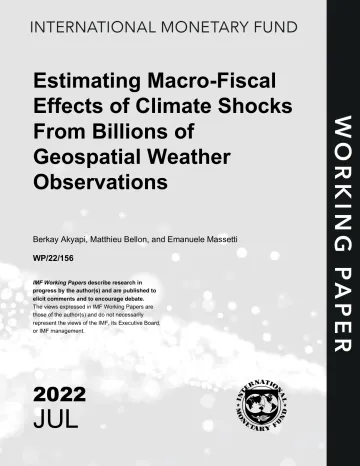 IMF-从数十亿次地理空间天气观测估计气候冲击的宏观财政影响(英)-2022.7-73页