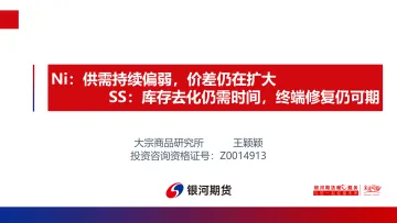 Ni：供需持续偏弱，价差仍在扩大，SS，库存去化仍需时间，终端修复仍可期-20220607-银河期货-21页