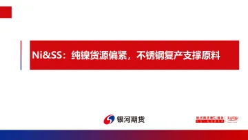 Ni&SS：纯镍货源偏紧，不锈钢复产支撑原料-20221212-银河期货-22页