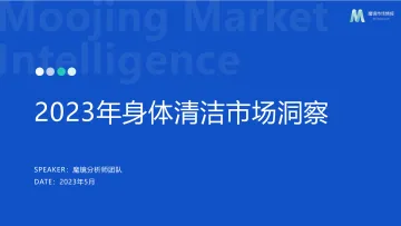 【魔镜市场情报】2023年身体清洁市场洞察报告-41页