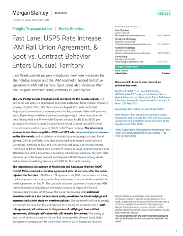2022-10-03-Morgan Stanley-Freight Transportation Fast Lane USPS Rate Increase, IAM R...-98541577