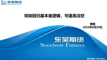 双硅回归基本面逻辑,可逢高沽空-20220829-东吴期货-21页