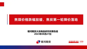 焦煤价格跌幅放缓,焦炭第一轮降价落地-20230827-银河期货-28页