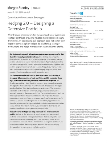 Quantitative Investment Strategies Hedging 2.0