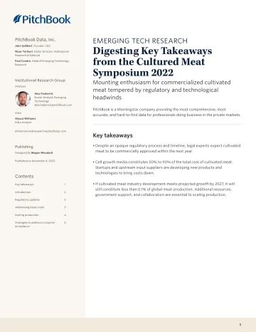 PitchBook-PitchBook分析师说明:消化2022年养殖肉类研讨会的关键要点(英)-2022.11-6页