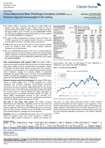 CS-China Resources Beer (Holdings) Company Limited (0291.HK)
