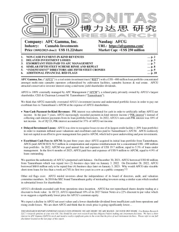 博利达斯研究-做空AFC-GAMMA(英)-2023-WN10