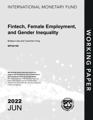 IMF-金融科技、女性就业和性别不平等(英)-2022.6-39页