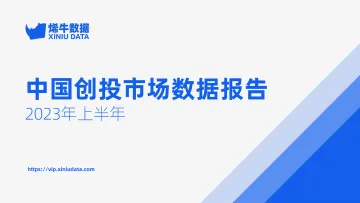 2023年上半年中国创投市场数据报告-烯牛数据-2023-28页