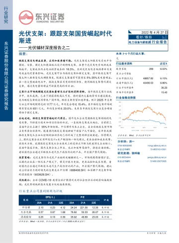光伏辅材行业深度报告之二:光伏支架,跟踪支架国货崛起时代渐进-20220427-东兴证券-16页