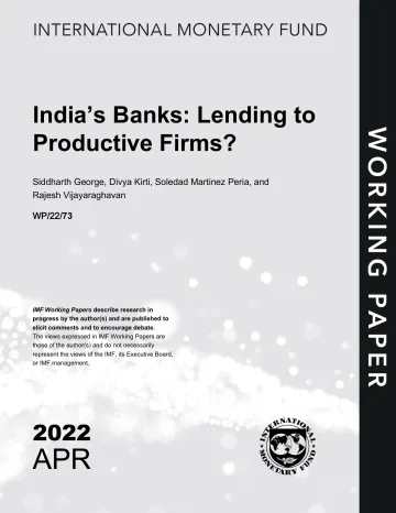 IMF-印度银行:向生产性企业放贷?(英)-2022.4-22页
