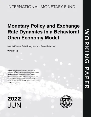 IMF-行为开放经济模型中的货币政策与汇率动态(英)-2022.6-44页